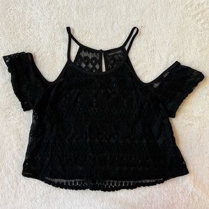 Black Cold Shoulder Tank